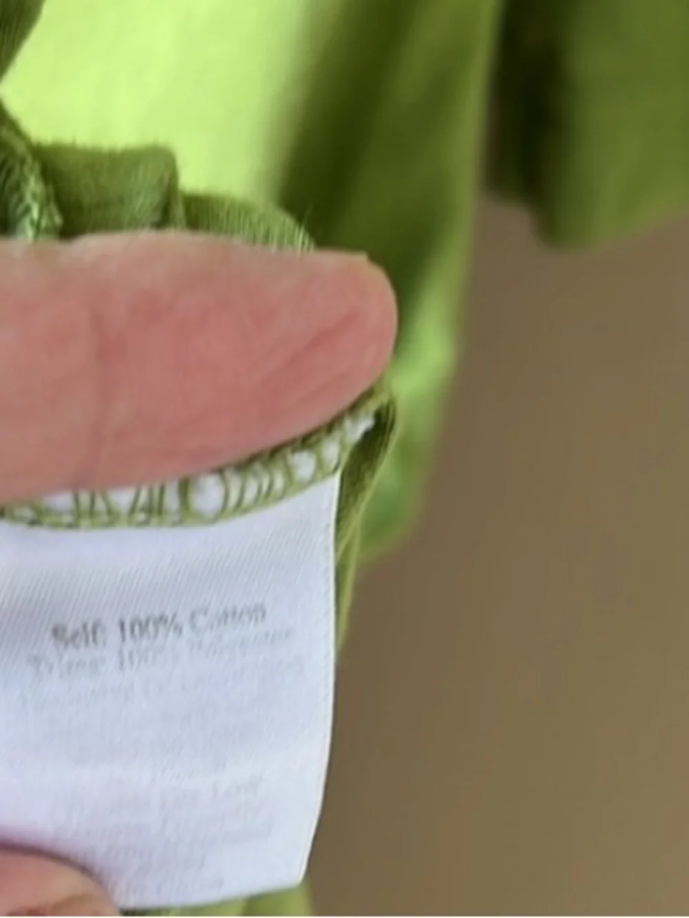 Johnny Was Green V-Neck Long Sleeve Tunic with Blue Floral Embroidery - Picture 6 of 8